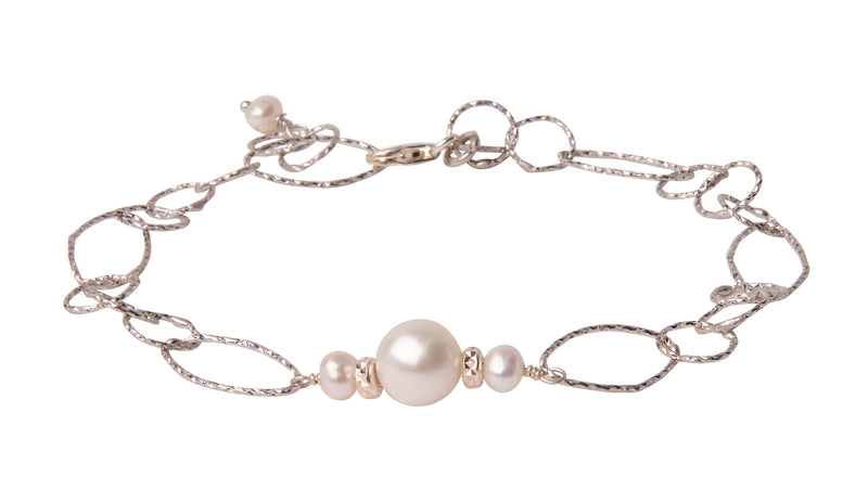 Cosmia Pearl Bracelet - Silver