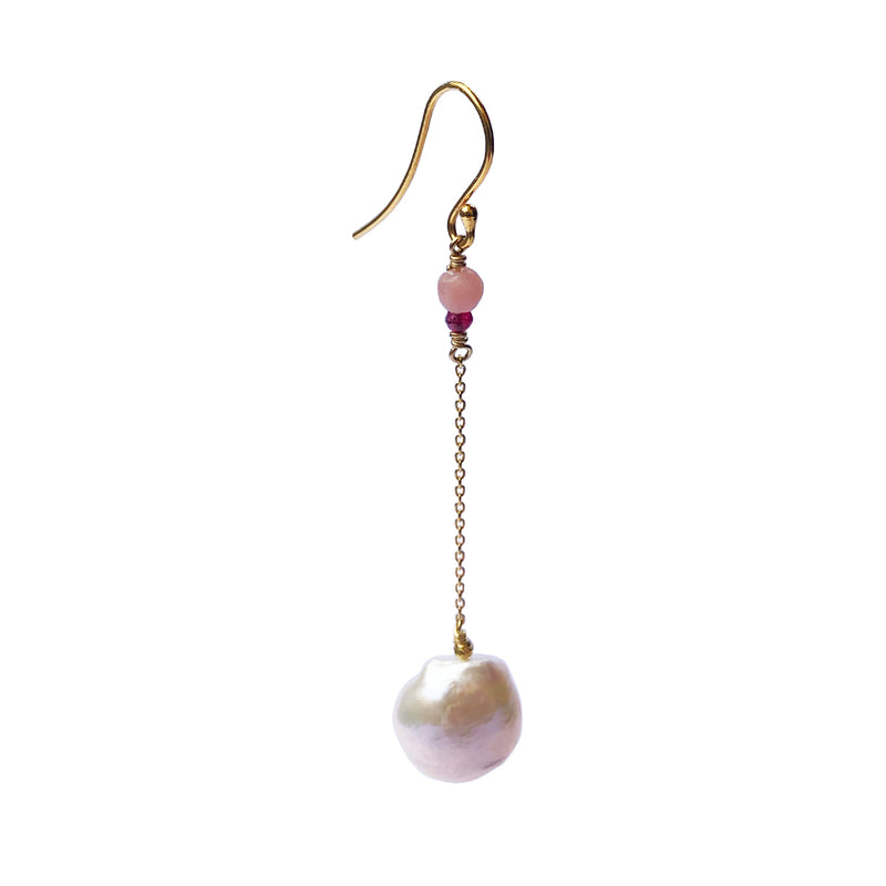 Alma Baroque Pearl Earring - Gold