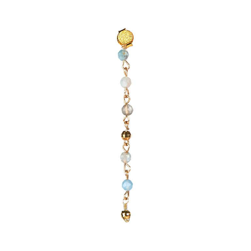 Ester Aquamarine Earring - Gold