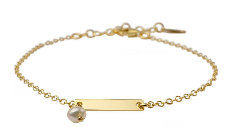Lia Pearl Bracelet - Gold