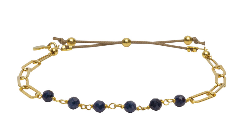 Natale Bracelet Blue Sapphire - Gold