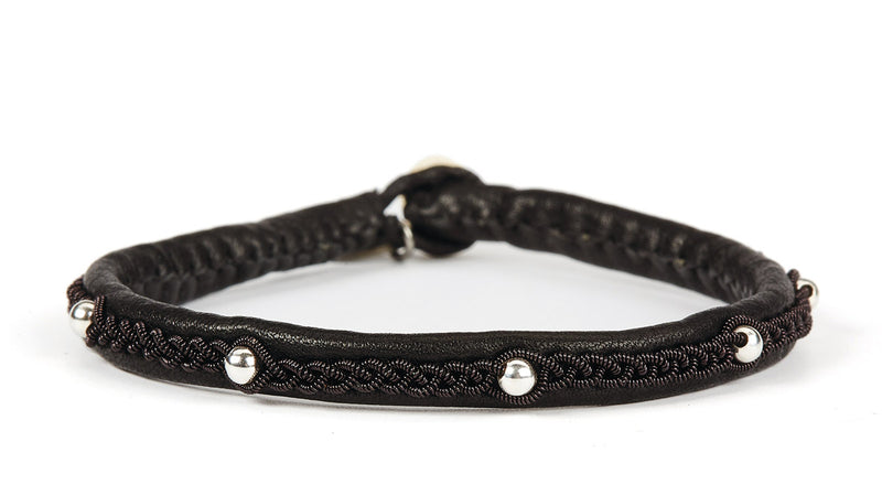 Victoria Silver Beads - Black Wire