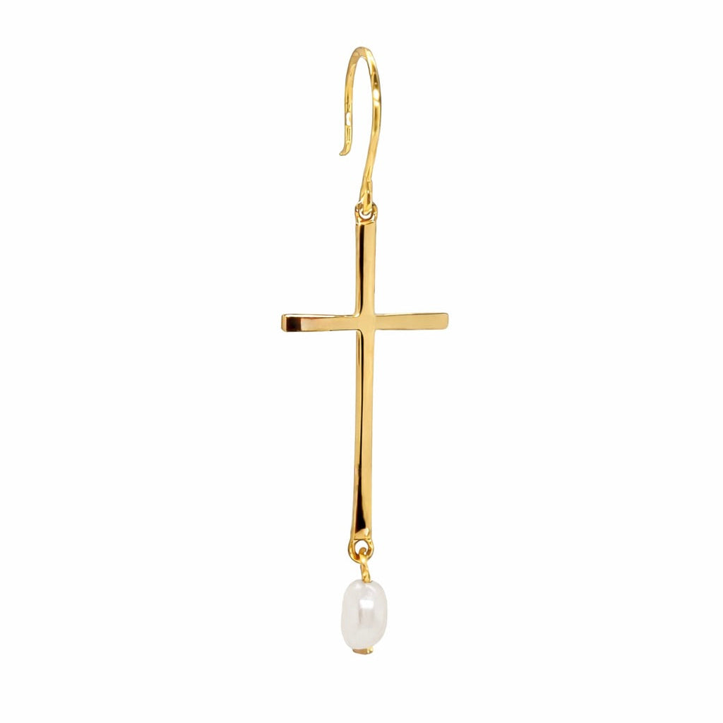 Lola single Pearl Earring - Gold