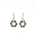 Beth Blue Goldstone Earring - Gold