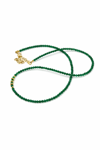 Nikki Necklace Green Spinel - Gold