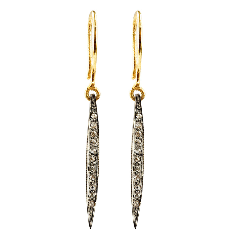 Long Pin Diamond Earrings BRP/GP