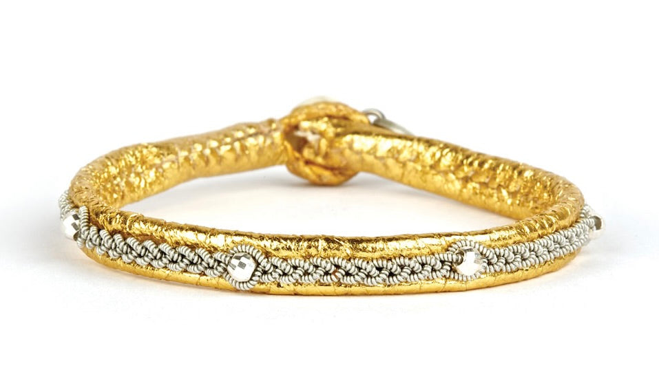 Victoria Facet Sølvperler - Guld