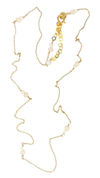 Eileen Pearl Necklace - Gold