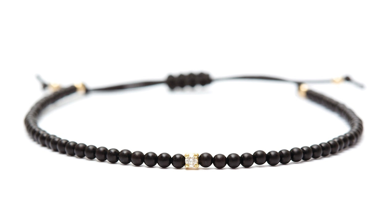 Sofia Diamant Sort Onyx - Guld