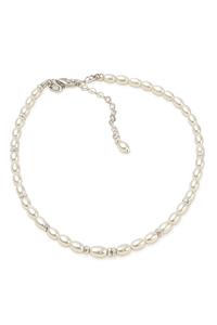 Celina Pearl Necklace - Silver