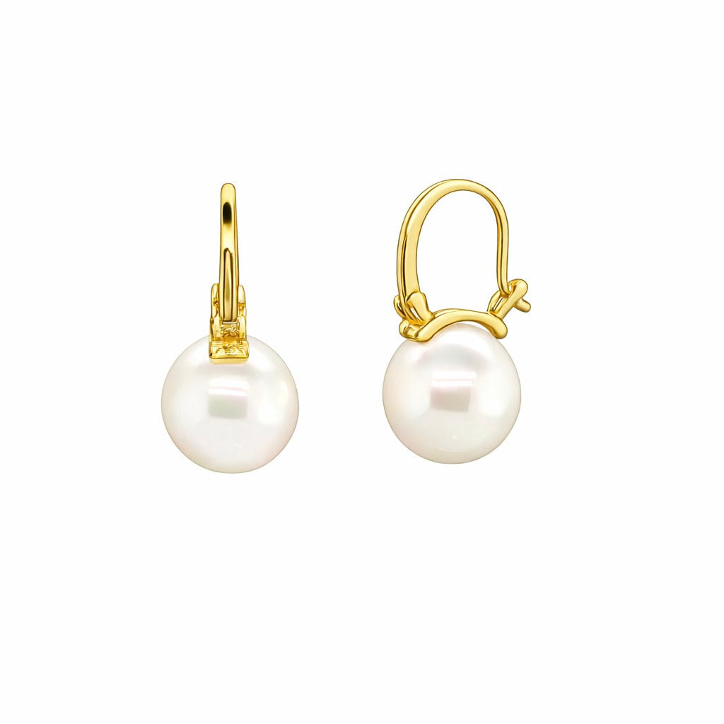 Gina Perle Øreringe - Guld