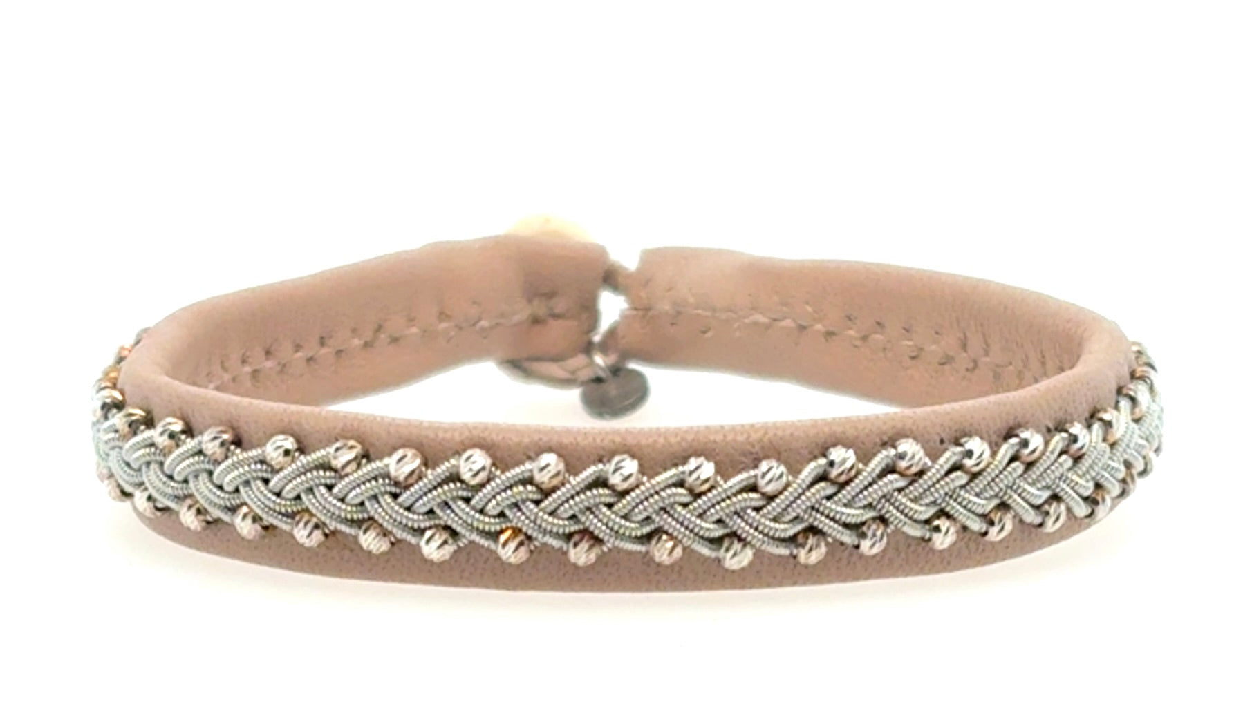 Inga Facet Sølvperler - Nude