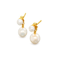 Ina Pearl Earrings - Gold