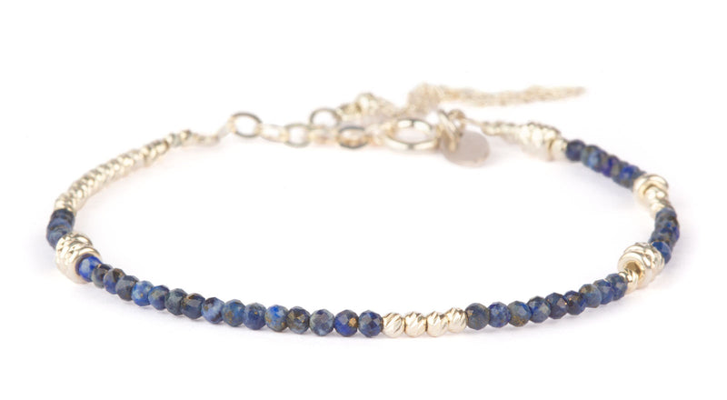 Abby Facet Lapis Lazuli -  Silver