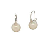 Alexandra Pearl Earrings - Silver