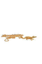 Alligator Diamond Necklace - Gold