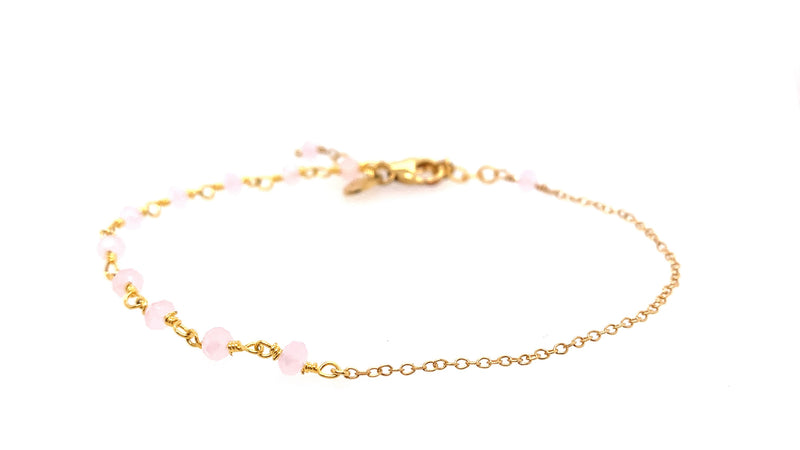 Anne Rose Quartz Bracelet - Gold