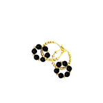 Beth Blue Goldstone Earring - Gold