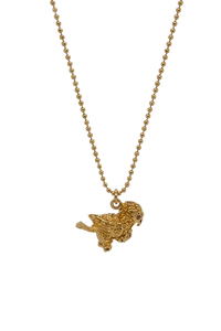 Fugle Diamant Halskæde - Guld