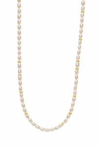 Celina Pearl Necklace - Gold