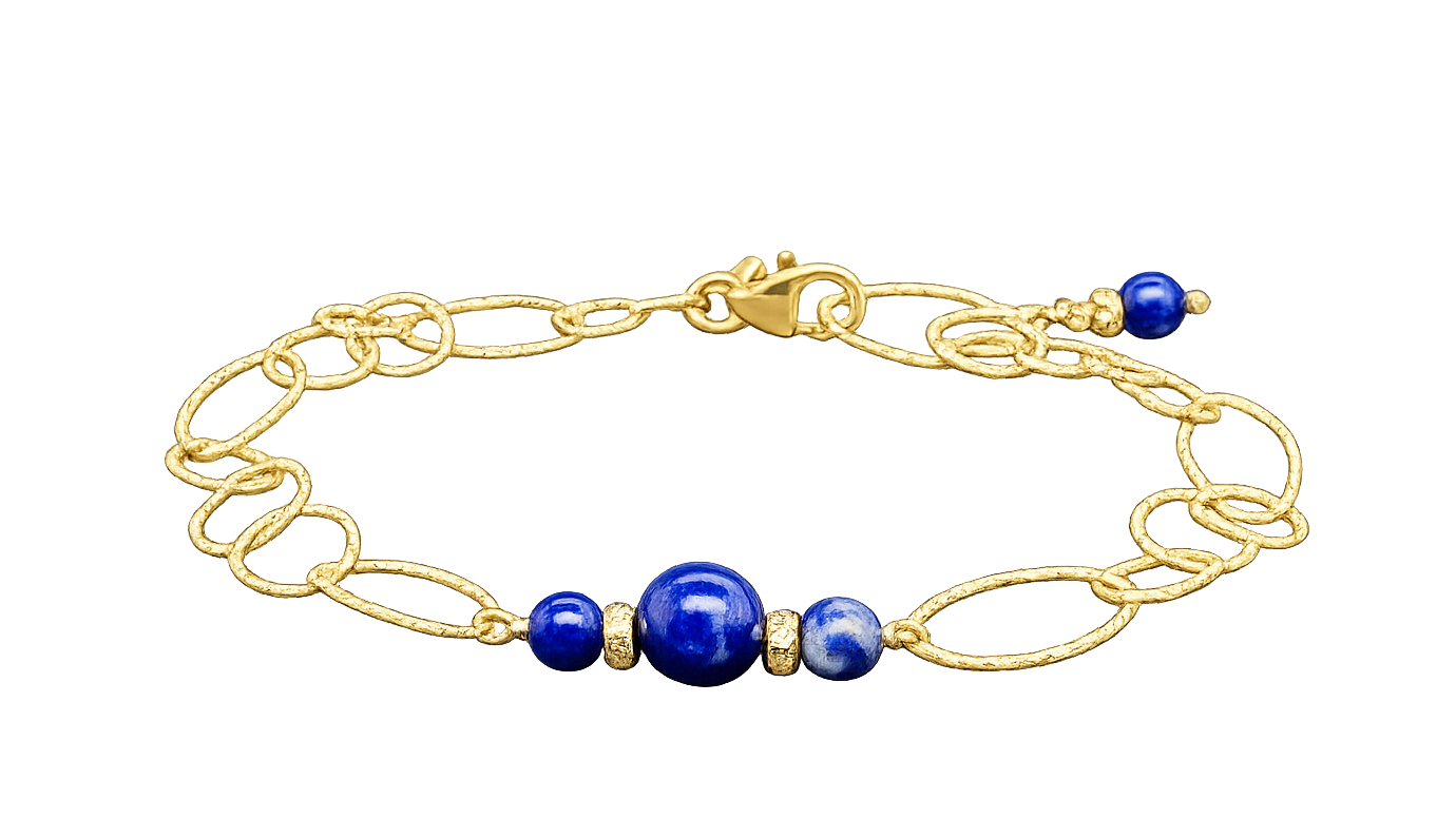 Cosmia Lapis Lazuli Bracelet - Gold