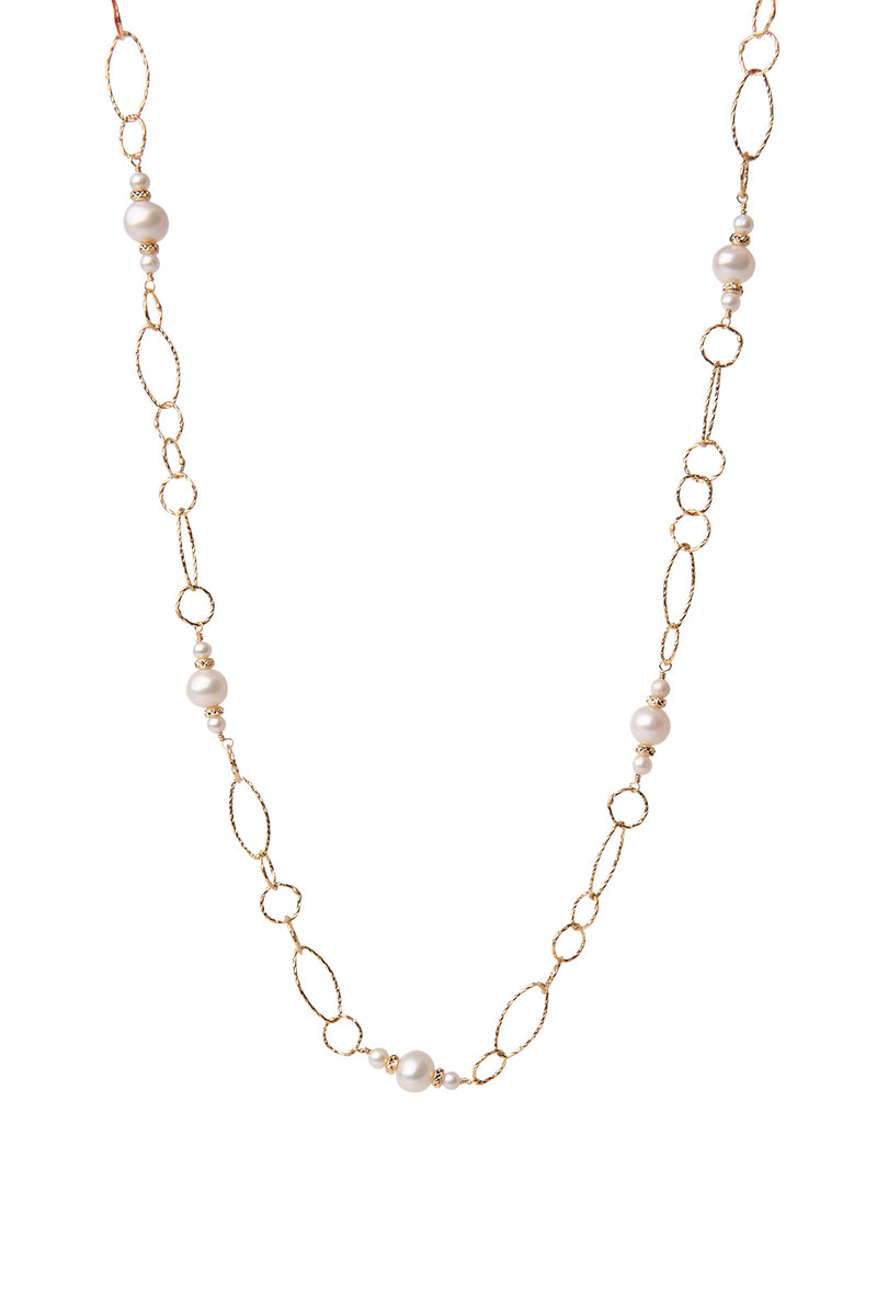 Cosmia Pearl Necklace - Gold
