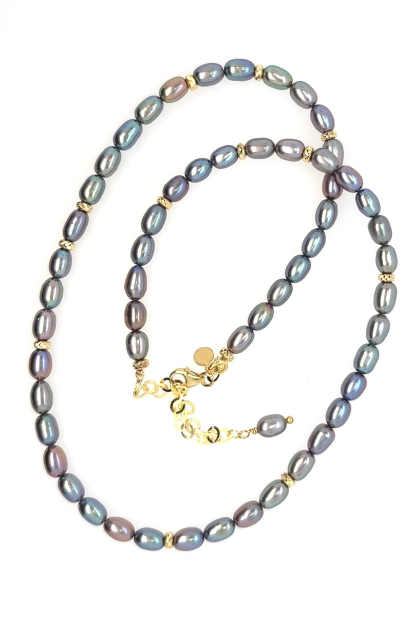 Celina Påfuglehalskæde - Guld