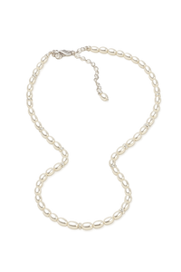 Celina Pearl Necklace - Silver