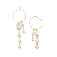 Denise Pearl Earrings - Gold