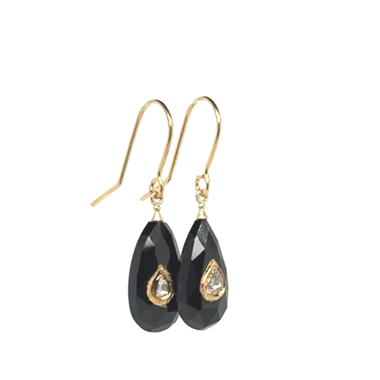 Unika - Dina Polki Diamond Earrings - Gold