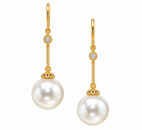 Ottelia Pearl Earrings - Gold