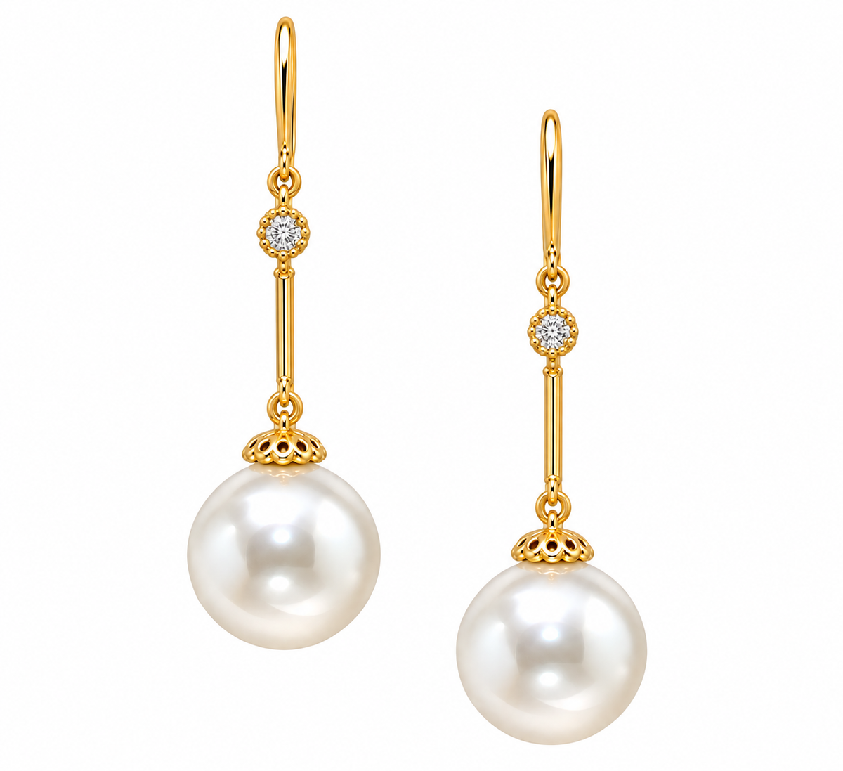 Ottelia Pearl Earrings - Gold