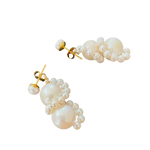 Elsie Pearl Earrings - Gold