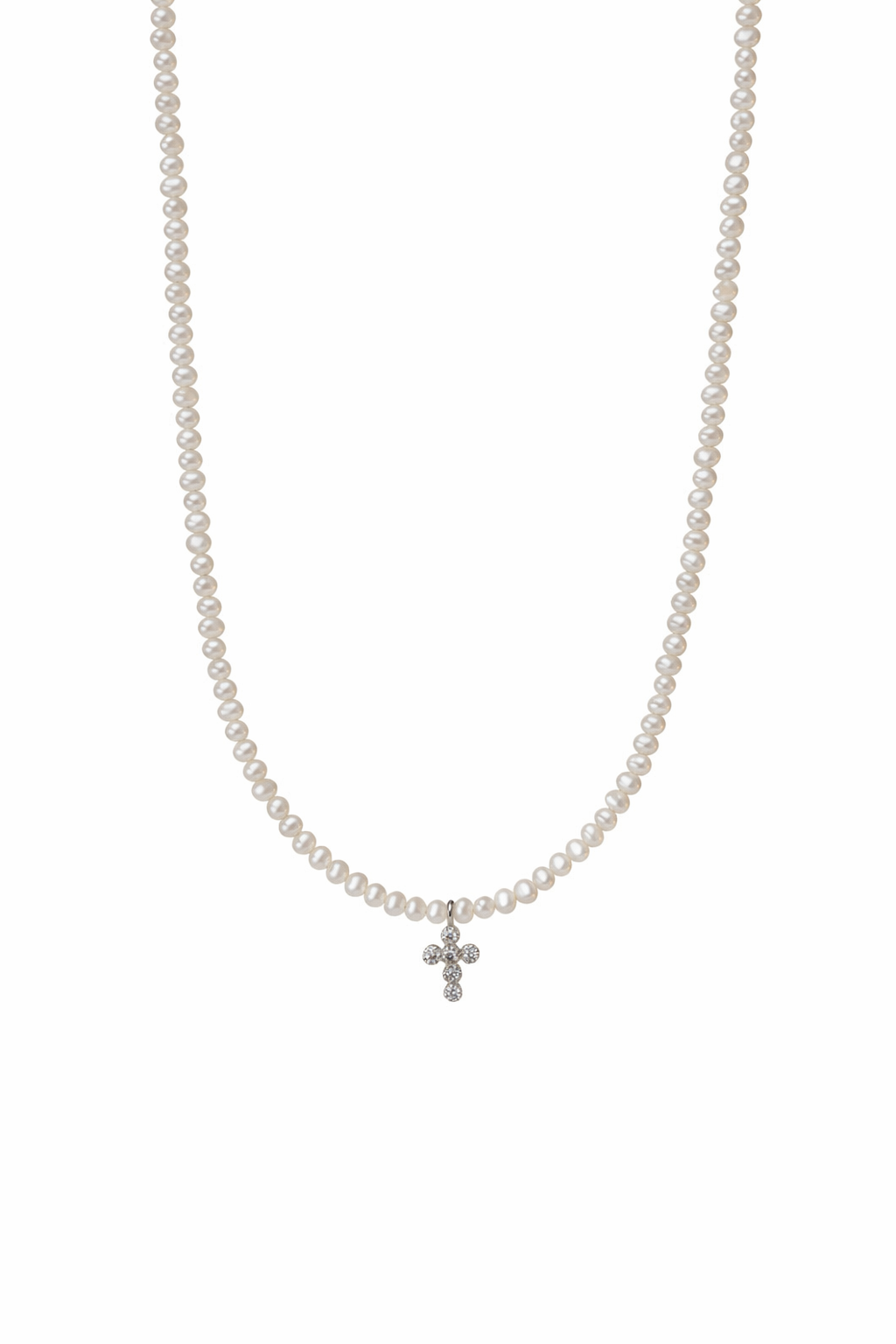 Jade Pearl Necklace - Silver