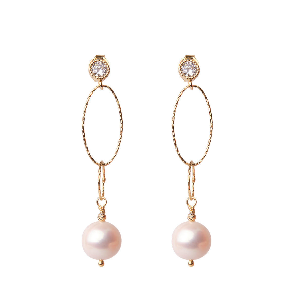 Kiri Pearl Earrings - Gold