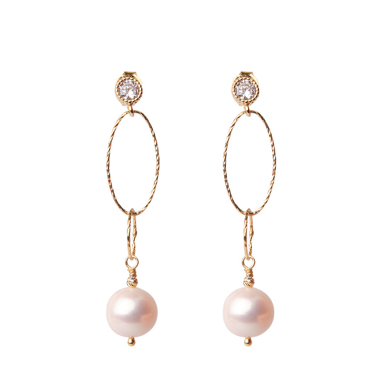 Kiri Pearl Earrings - Gold