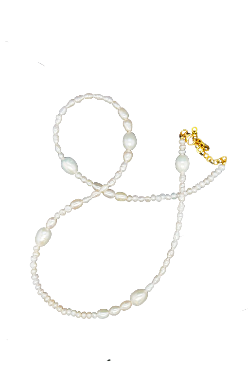 Lauren Perlehalskæde - Guld