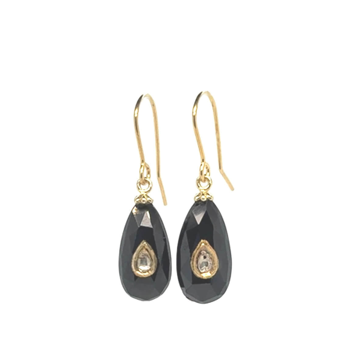 Unika - Mina Polki Diamond Earrings - Gold