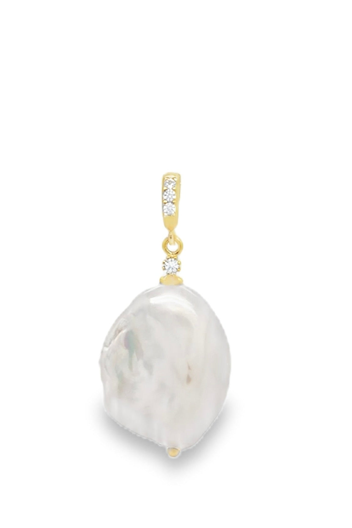 Nelia Pearl Charm - Gold