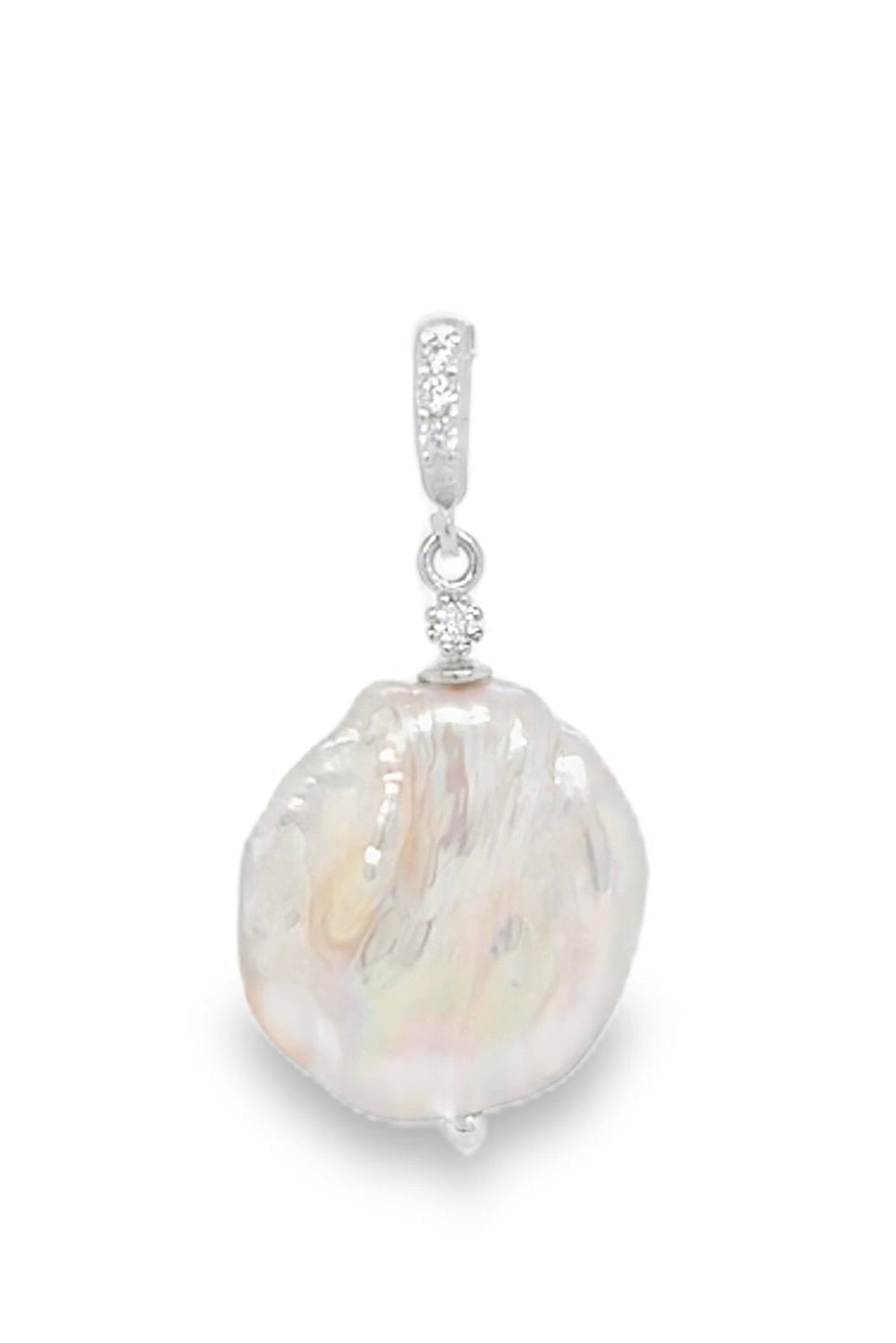 Nelia Pearl Charm - Silver