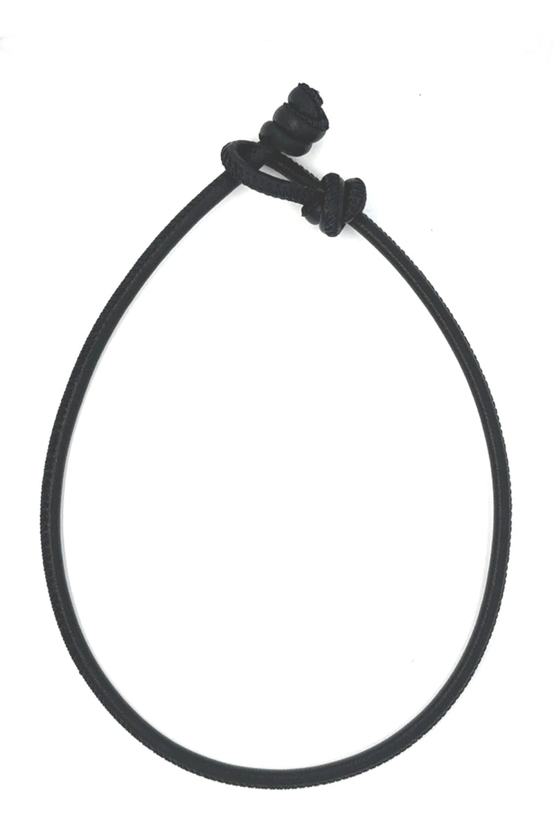 Nelia Leather Necklace/Choker - Black