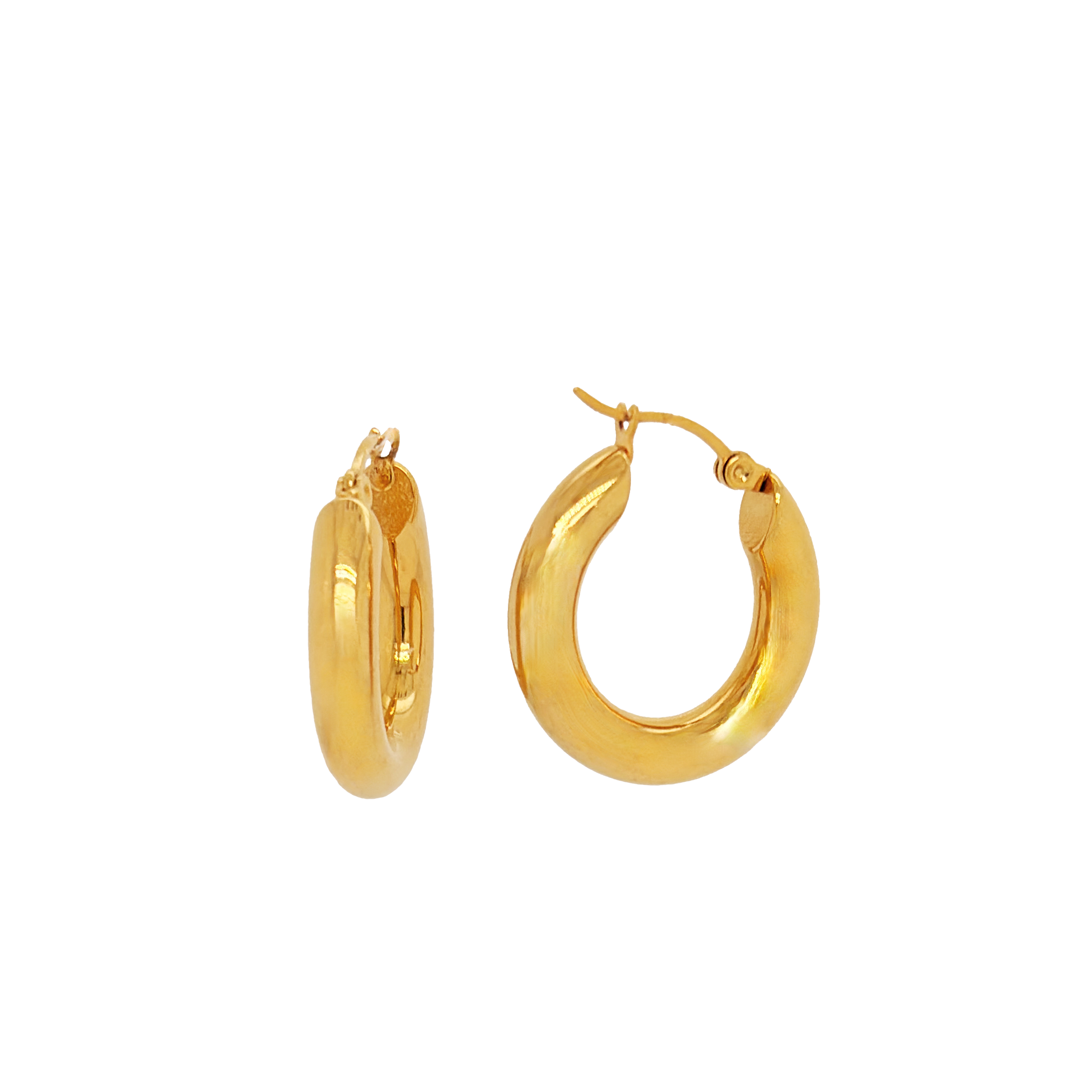 Gina Perle Øreringe - Guld