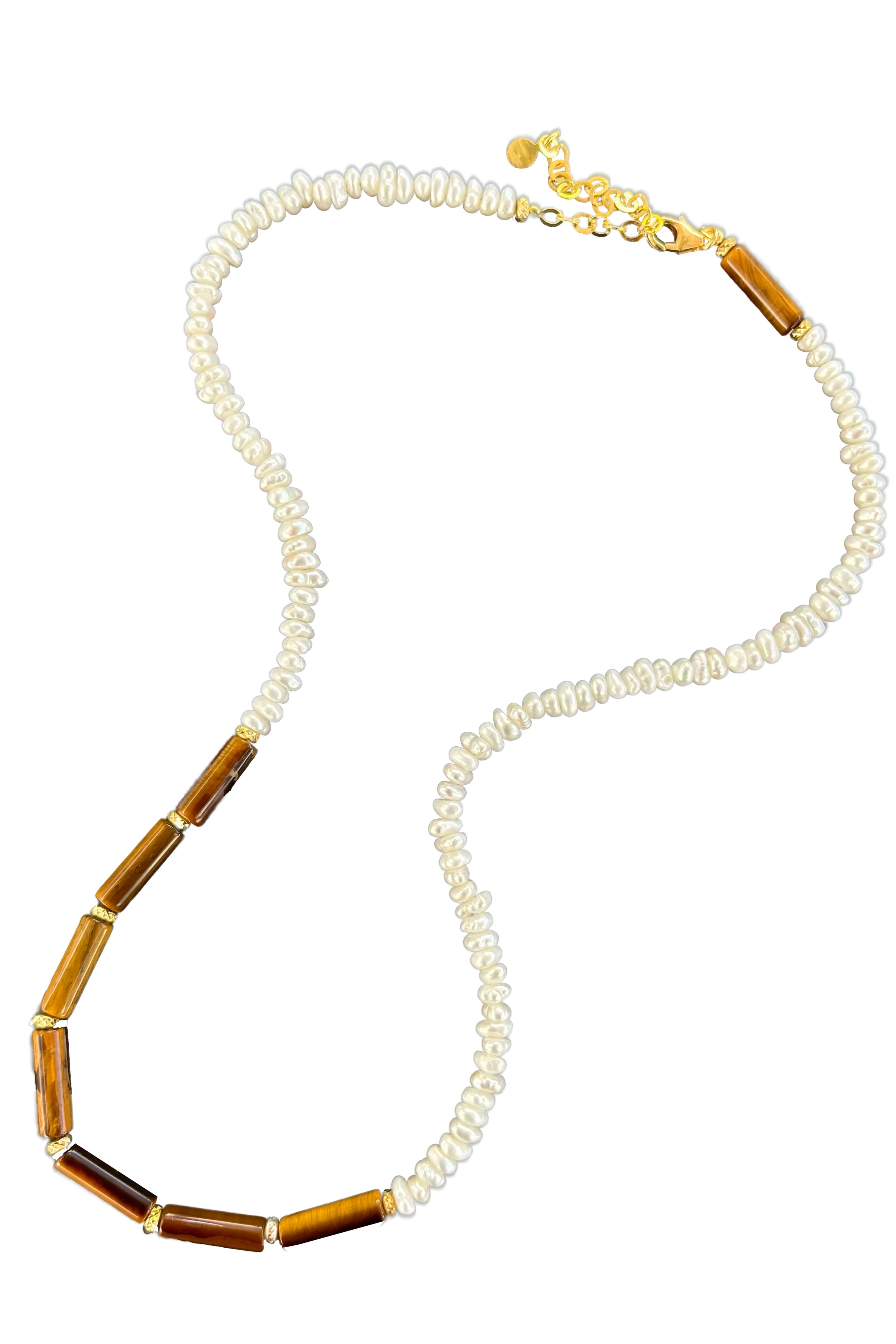 Sandie Tigerøje Halskæde - Guld