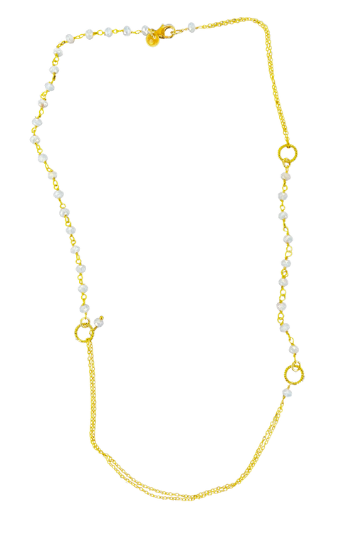 Sissi Calcedoni Necklace - Gold