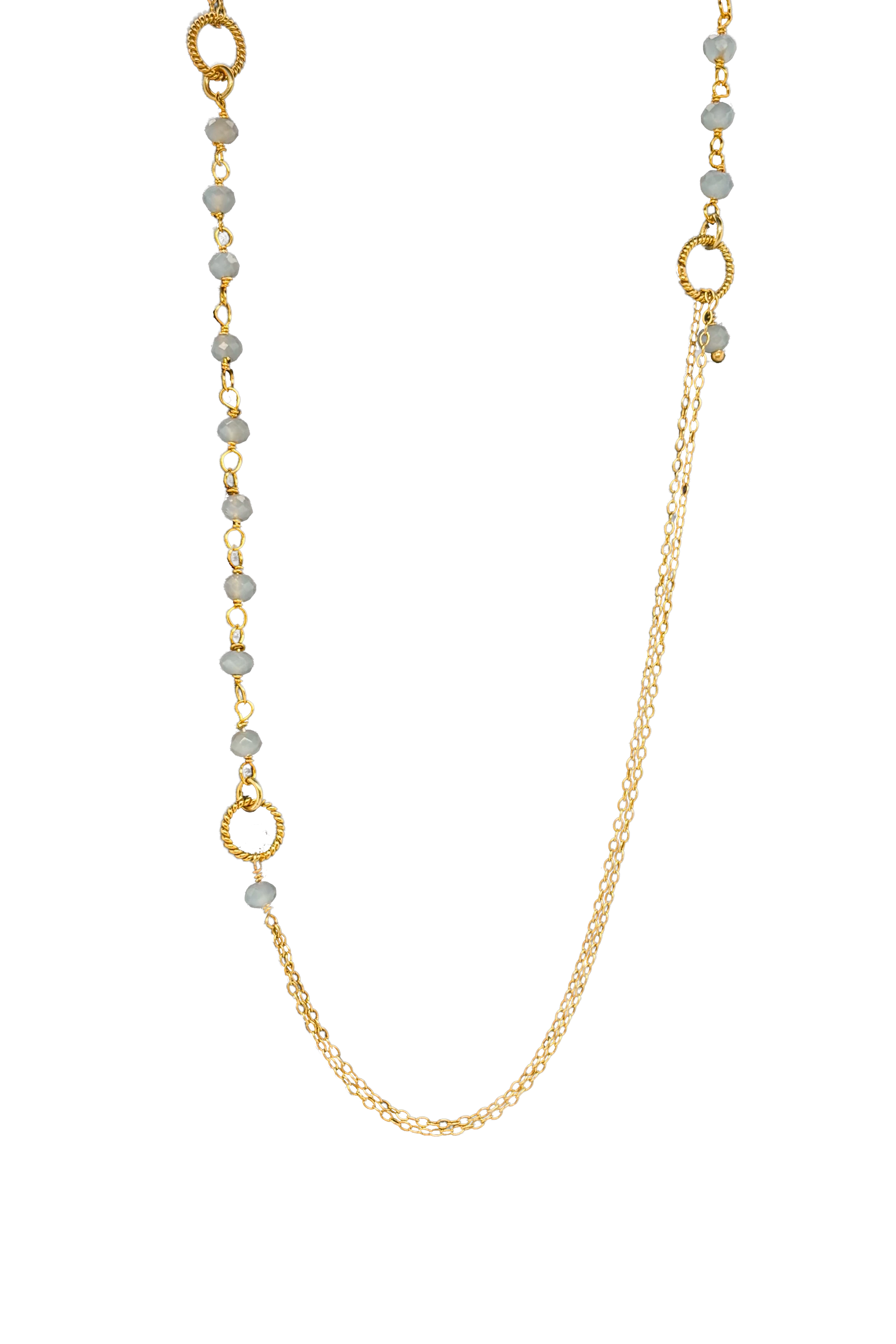 Sissi Calcedony Halskæde - Guld