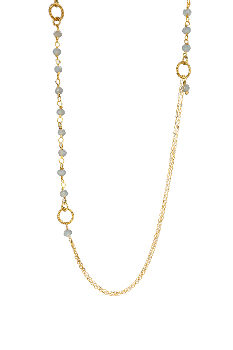 Sissi Calcedoni Necklace - Gold