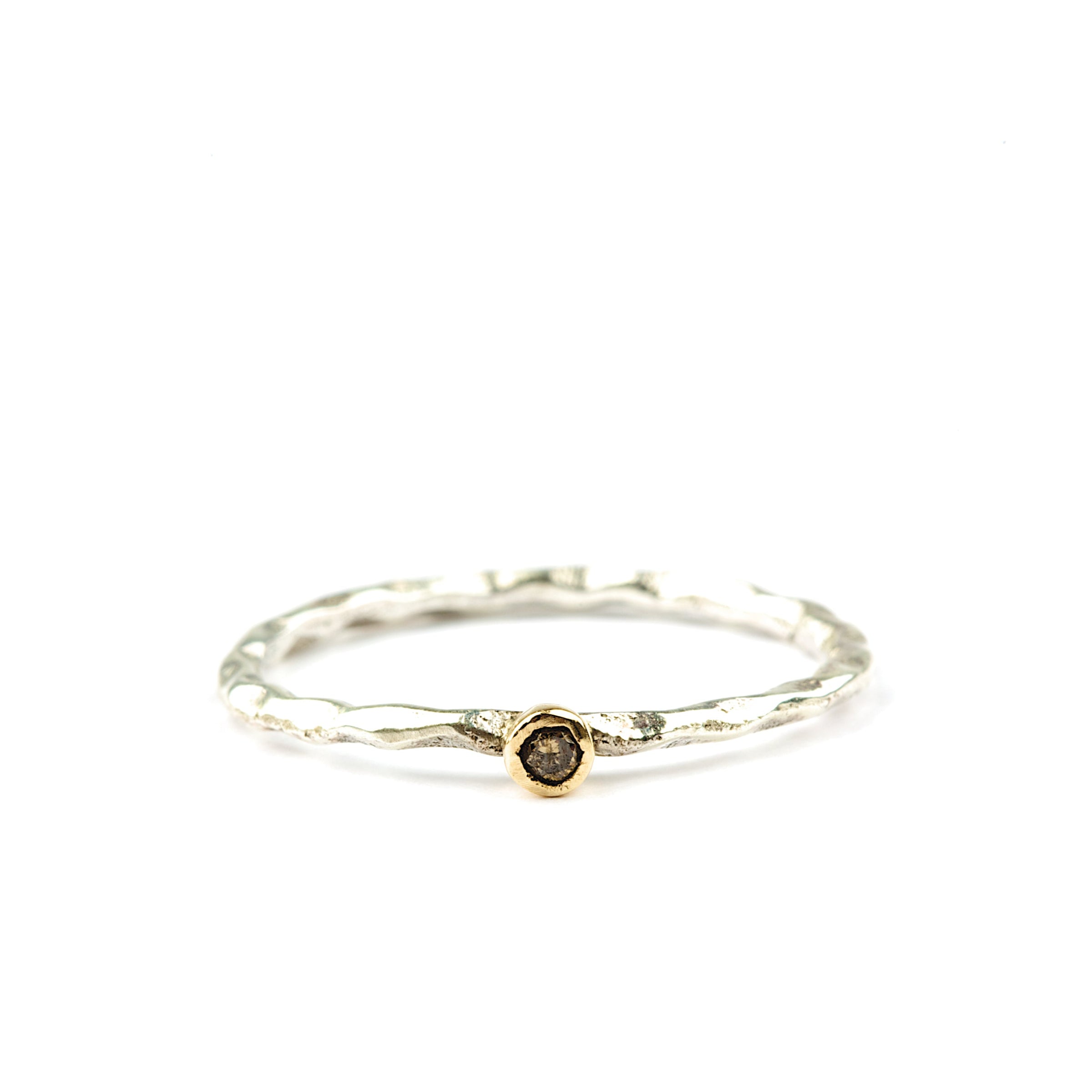 Twisted One Diamant - Sølv/Guld