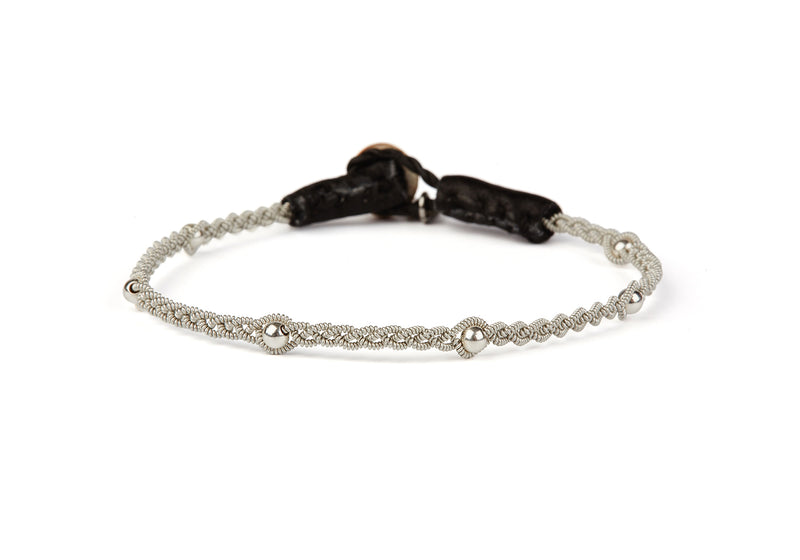 Ulrikka Silver beads/Black