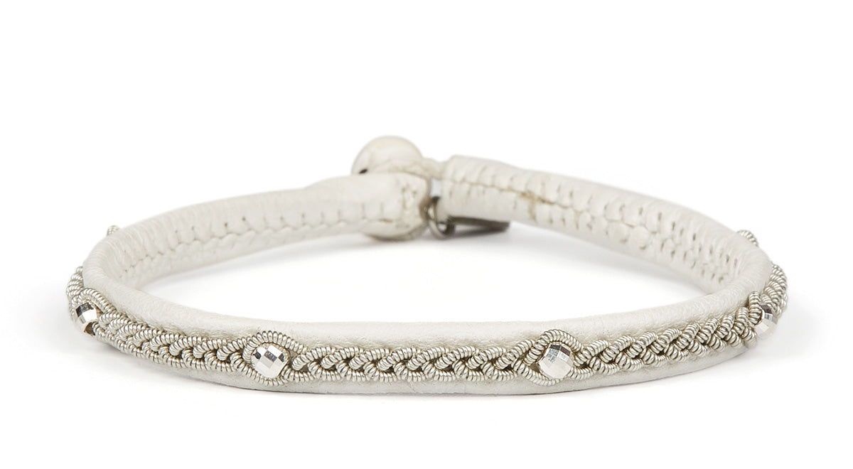 Victoria Facet Sølvperler - Hvide