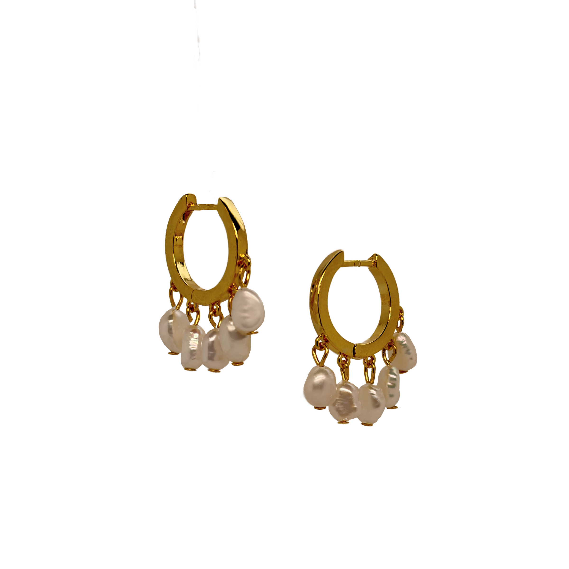 Zoya Perle Øreringe - Guld